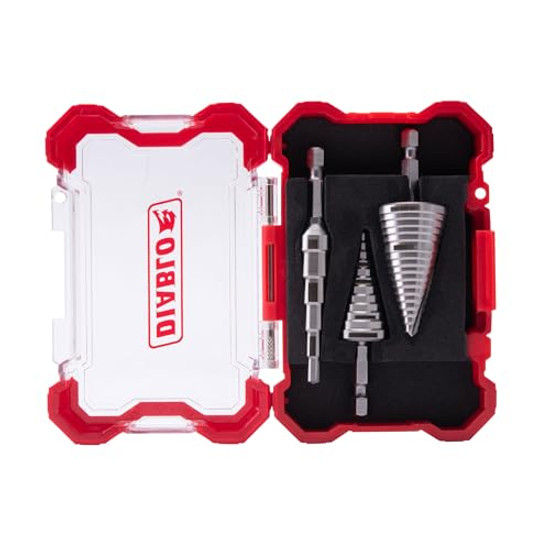 Freud-Diablo DSDS003 Diablo Step Drill BIT 3PC Set, One Size, Multi