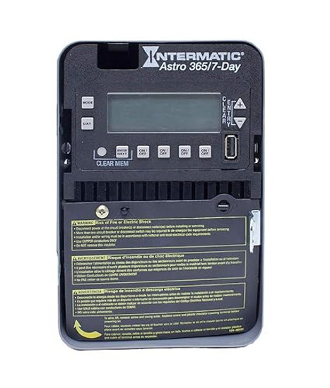 Intermatic ET2845C: Astronomic 7-Day/365 Day 4-Circuit Electronic Control, 120-277 VAC, 4-SPST/2-DPST, Indoor Metal Enclosure