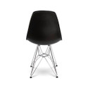 Cairo Chair - Black Seat Chrome Base