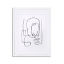 Homme Wall Decor - White Frame