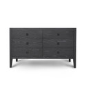 Hara 6 Drawer Dresser - Black