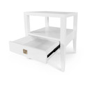 Hara 1 Drawer Accent Table - White (New)