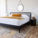 Irving Wood King Bed - Black