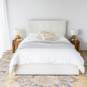 June Double Bed - Cream