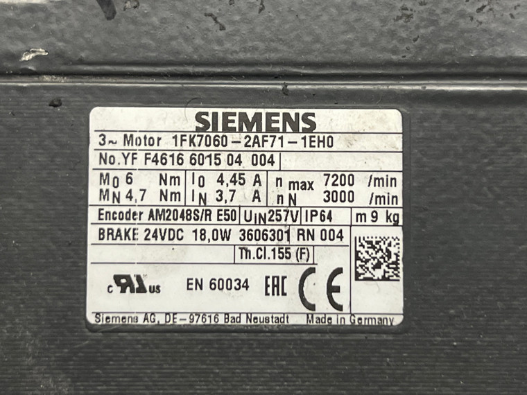 1FK7060-2AF71-1EH0 Siemens servomotor