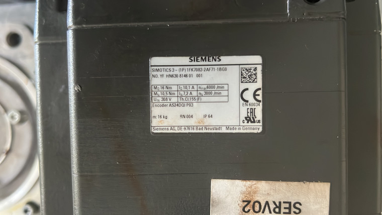 1FK7083-2AF71-1BG0 Siemens servomotor