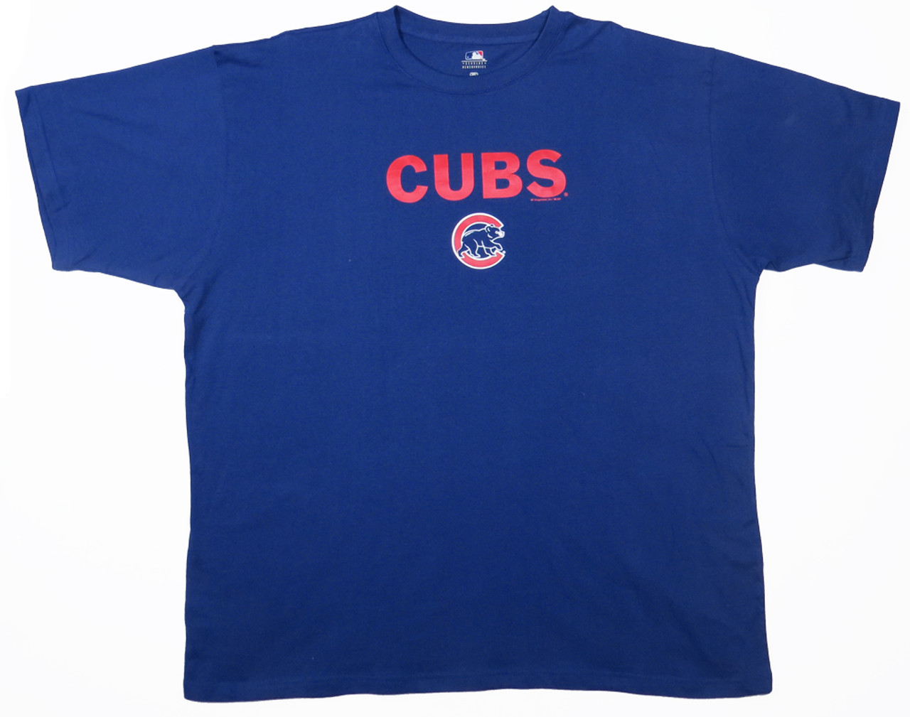 Majestic Chicago Cubs Big C Logo Tee XLT, 2X, 3XT - Big & Tall Outlet