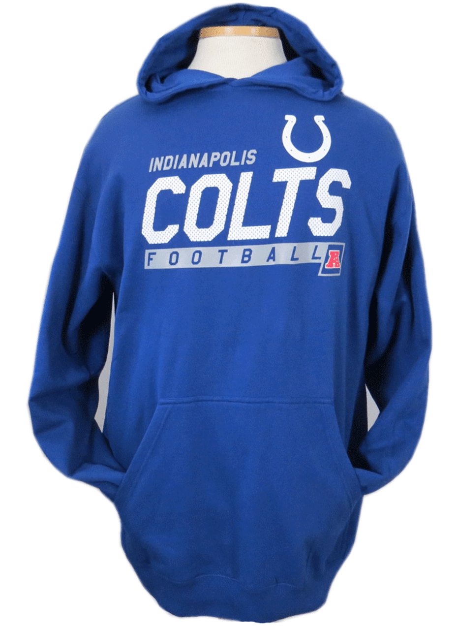 NFL Indianapolis Colts Royal Blue Pullover Hoodie 3XT Black/White/Multi