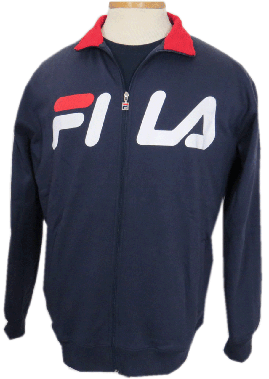 Fila Fleece Track Jacket, Navy, 3XT, 4X, 4XT, 5X