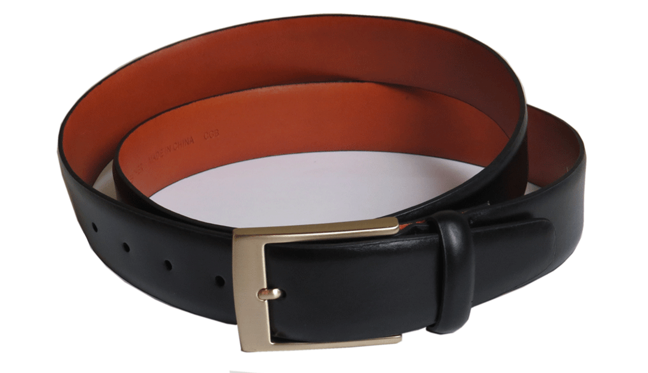 Rectangle Buckle Leather Belt