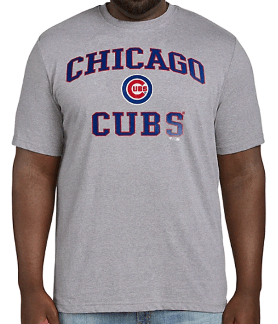 Fanatics MLB Chicago Cubs Heather Gray Short Sleeve Tee Shirt 5XT