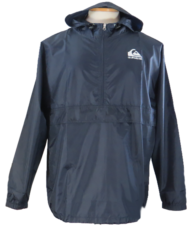 Quicksilver Half Zip Anorak Hooded Rain & Wind Jacket, 6 Colors