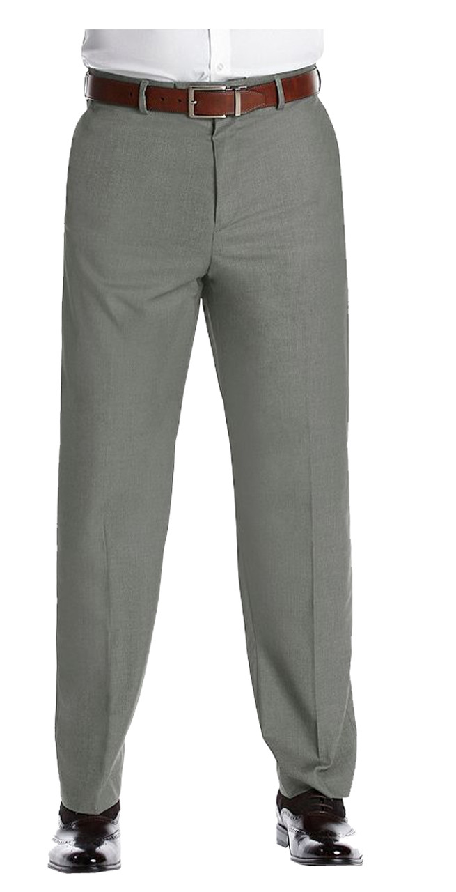 Savane Flex Gabardine Flat Front Straight Fit Dress Pants 44, 46, 48, 50