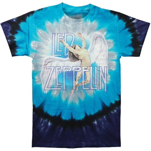 Liquid Blue Led Zepplin Swan Song Tie Dye Tee 3X, 4X