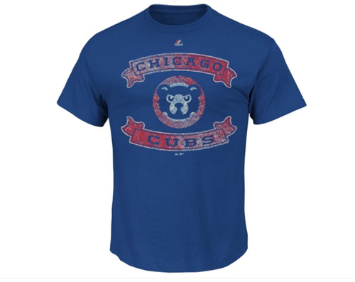 Men's Chicago Cubs Red/Royal Team Pocket T-Shirt Size: 2XL