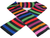 Black W Multi Color Stripes