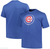 Profile Chicago Cubs Weathered Look Short Sleeve Tee Shirt, XLT, 2XT, 3X, 4XT, 5X, 5XT