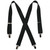 Original Suspender 1 1/4" Solid Color  54" Adjustable in Black, White