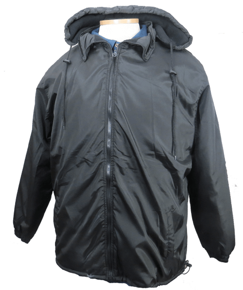 Falcon Bay Black Water Repellent Hooded Winter Jacket 2XT, 3XT, 4XT