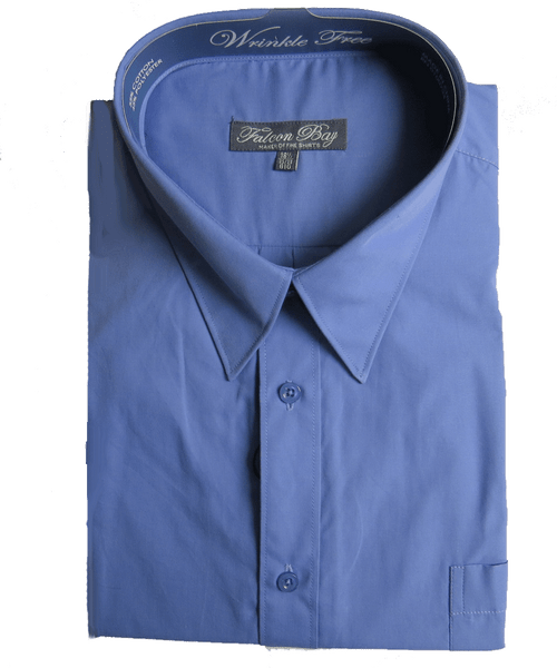 Comfort Collar Long Sleeve Dress Shirt by Falcon Bay, 2 Colors, Neck ...