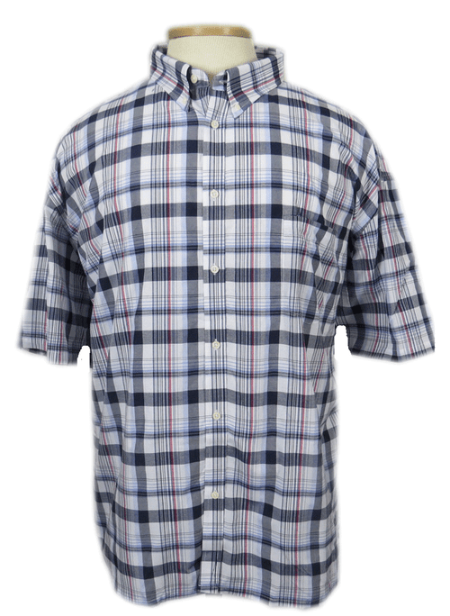 Classics by Falcon Bay Short Sleeve Plaid Sport Shirt, 4 Patterns, 2XT ...