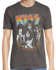 KISS Rock and Roll All Night Short Sleeve Tee Shirt 2X, 3X