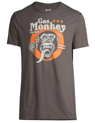 Gas Monkey Garage Charcoal Short Sleeve Printed Tee, 5XT
