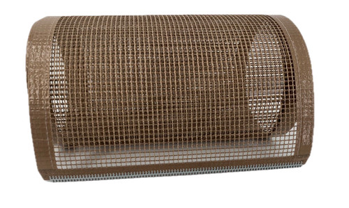 High Performance Belt for Belco Shrink Wrap Machine (Bindery) 15" X 80.5" Long, 1"-Sewn & Sealed Fabric Edges - Alligator - #1 Galvanized - 5/8" Bullnose - Flap Top of Splice