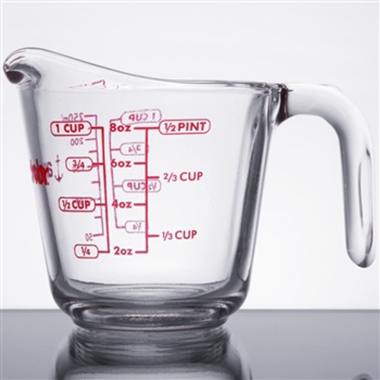 2 Cup Glass Measuring Cup with Lid Clear - Figmint™