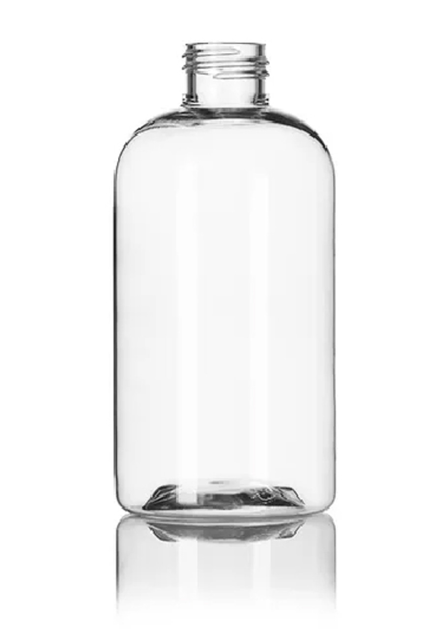 8 oz Clear Boston Round Glass Bottle