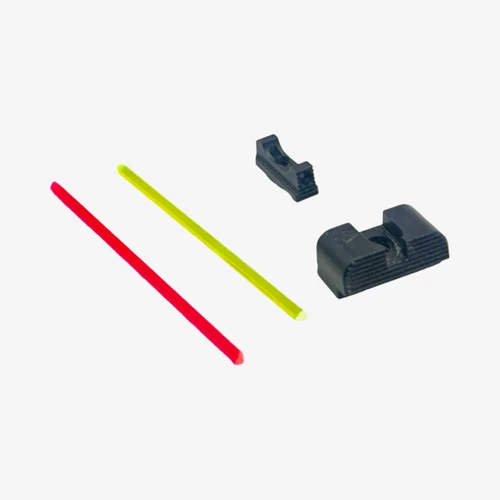 FU Fiber Optic Standard Height Iron Sights for Glock G43/42/43x/48 MOS