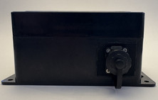 View of ethernet connection port (cap on)