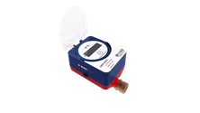BarnTalk ½″ brass wireless water meter with open display cover
