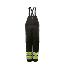 Open Road Insulated 150D Bib Pants, black, front view