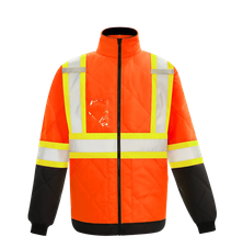 Open Road by Viking Hi-vis Freezer Jacket, orange, front view