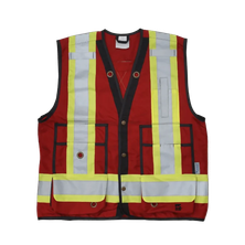 Open Road Surveyor Vest, red, front view