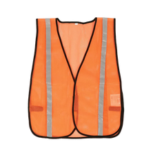 Compact Mesh Safety Vest, orange, front view