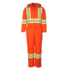 Viking Insulated Coveralls, orange, front view