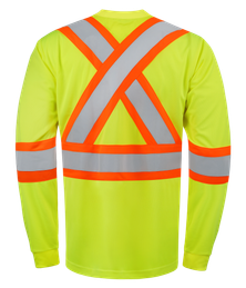 Viking Safety Long Sleeve Shirt, green, back view