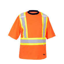Viking Safety Cotton Lined T-shirt, orange, front view