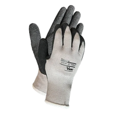 Viking MaxxGrip black rubber-coated work gloves, bulk version