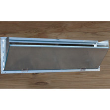 L.B. White Galvanized Inlet 8″ × 45″ with Side Flaps — representative manufacturer photo