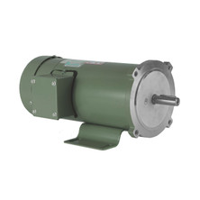 PM DC Motor .75 HP 1800 RPM SS56C/Feet – 180VDC TEFC - view 2