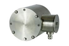 Representative AG-I stainless steel motor photo for SS124UNC; pictured SS124CNC, view 2. Pictured ratings apply to SS124CNC.