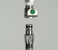 Crystal Spring H19-0052 quick connect valve with the two coupling sections separated