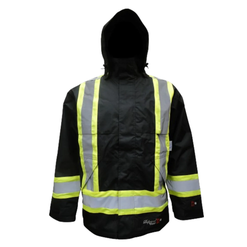 Viking Professional Insulated Journeyman 300D Trilobal Rip-Stop FR, black, front view