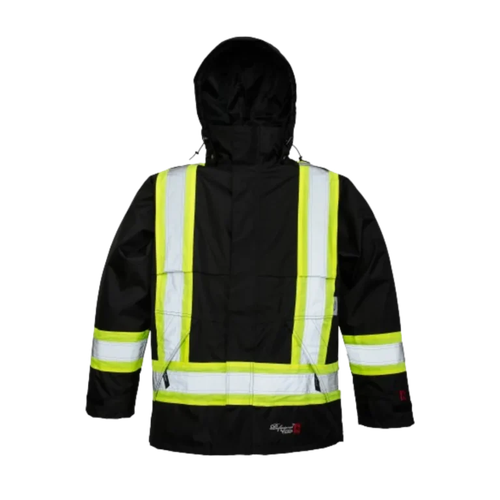 Viking Professional Journeyman 300D Trilobal Rip-stop FR, black, front view