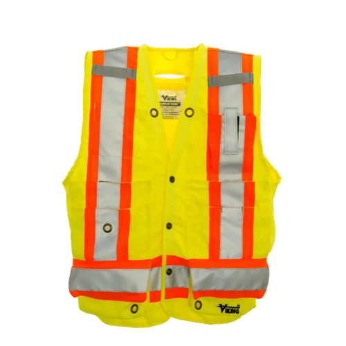 Viking Surveyor Safety Vest, green, front view