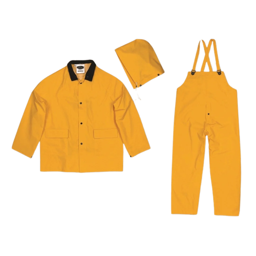 Open Road Light Industrial Rainsuit, yellow, product view