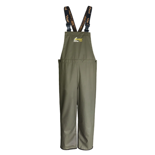Viking Norseman PU Bib Pants, green, front view
